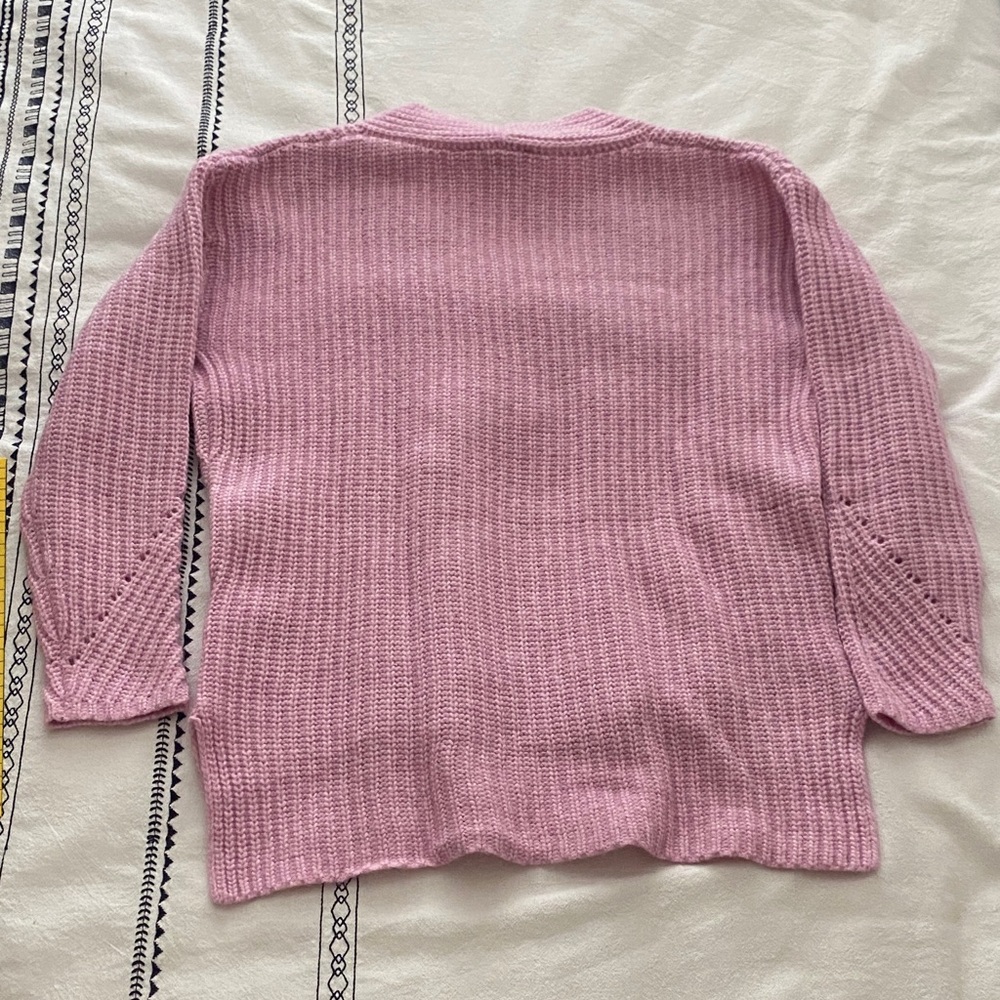 Ted Baker Light Pink V-Neck Sweater - Picture 3 of 5